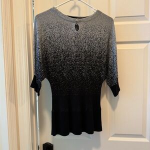 Kim Rogers Black and Gray Ombre Blouse